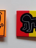 Keith Haring: 2 original Pop Shop buttons